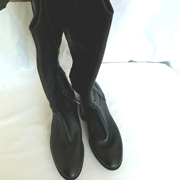 Sam Edelman Women's Prina Leather Knee High Boots Black Sizes 6.5 and 7.5 - Picture 3 of 9